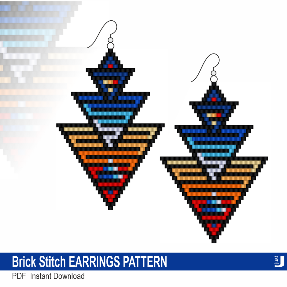 brick stitch earrings