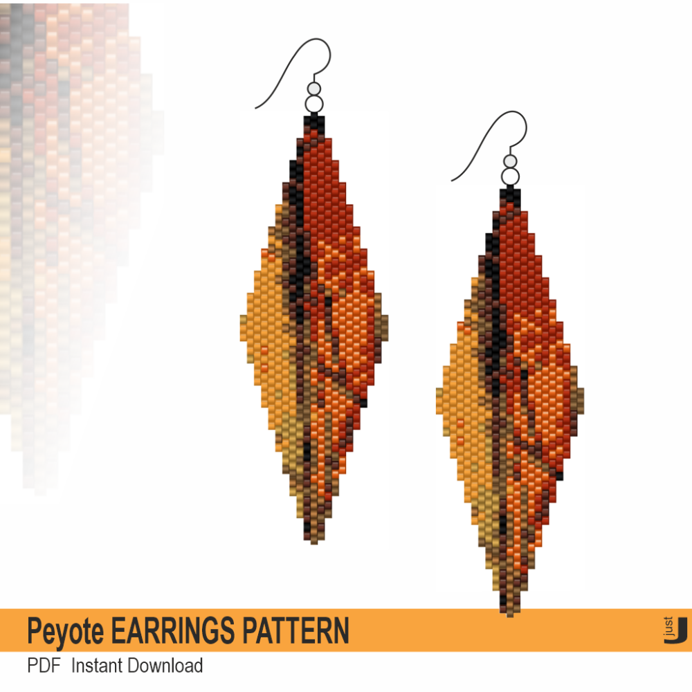 Peyote earrings