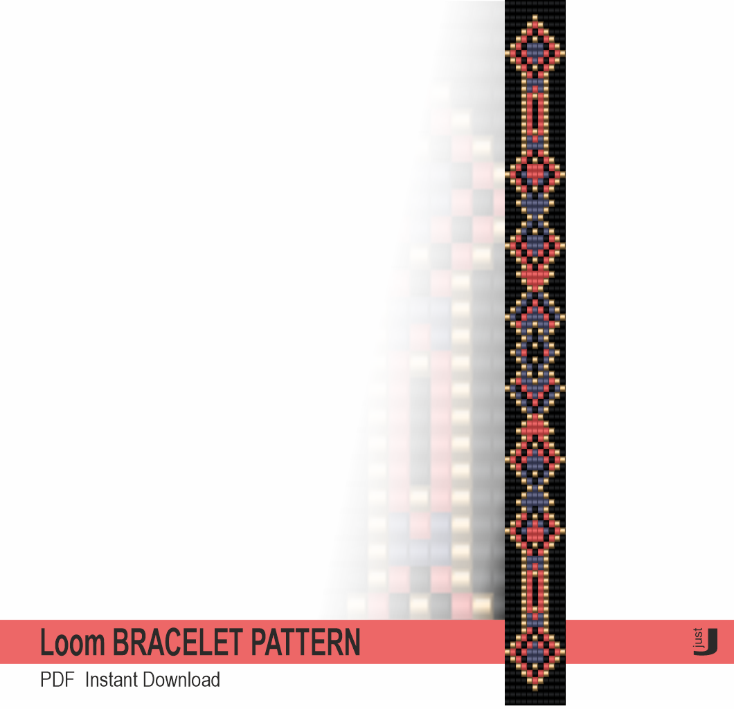 PDF Bead Loom Bracelet Pattern Lao - Petit Bout de Chou