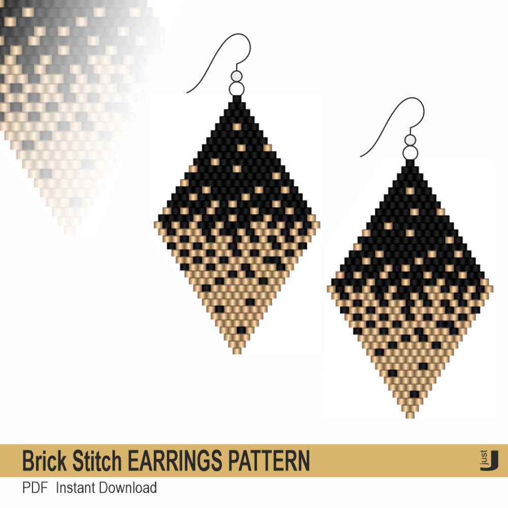 Brick Stitch Earrings Pattern