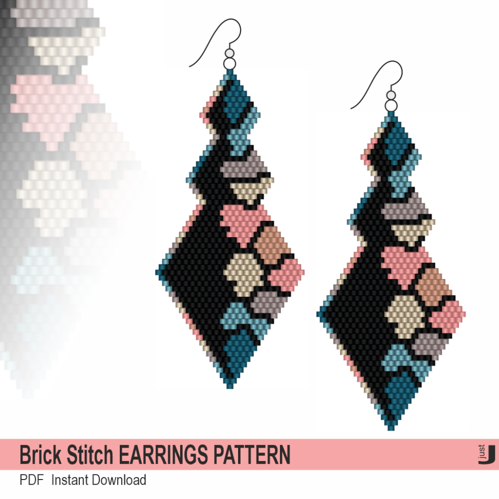 Brick Stitch Earrings Pattern