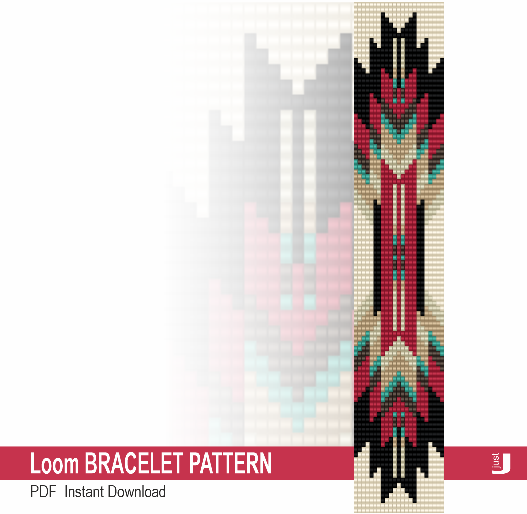 Loom Bracelet Pattern - JJ-15-L-1002A - Just Jewelry