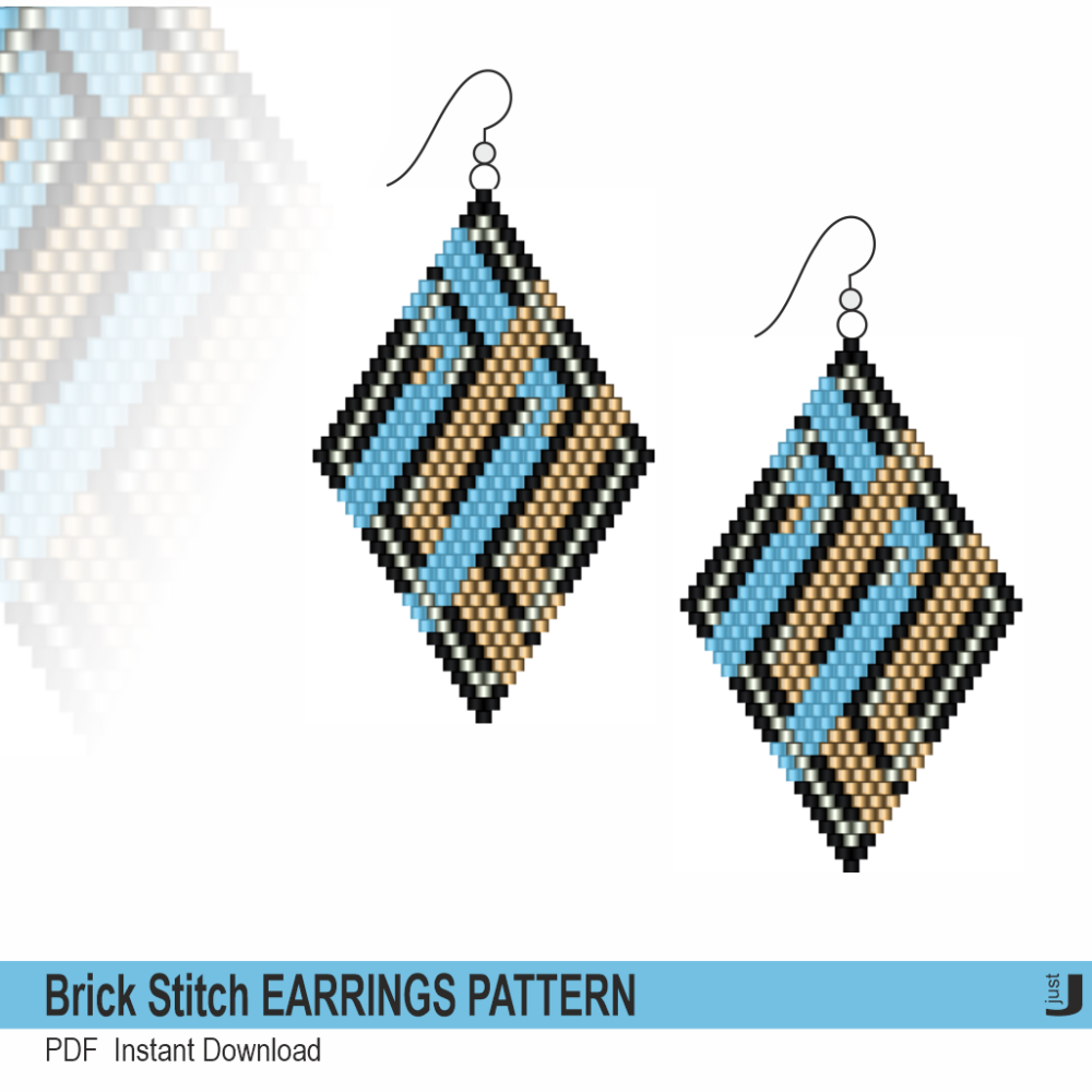 Brick Stitch Earrings Pattern