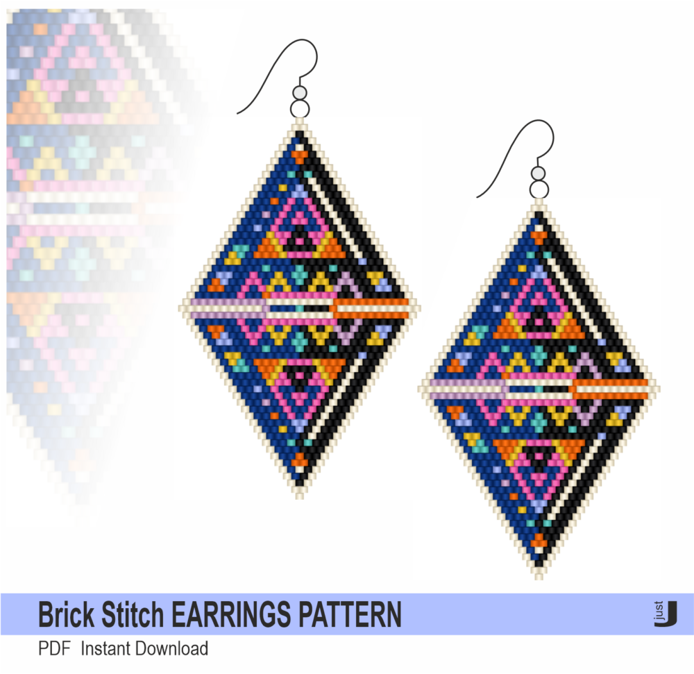 Brick Stitch Earrings Pattern