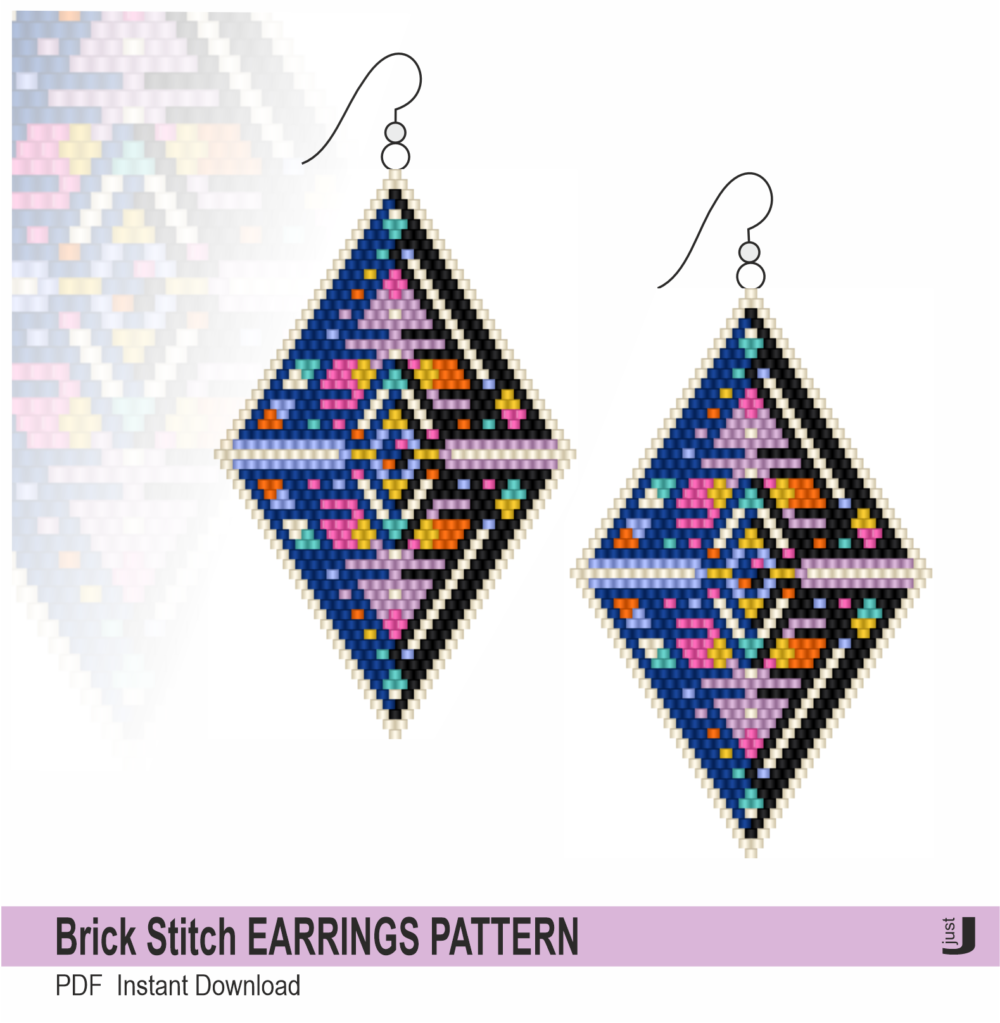 Brick Stitch Earrings Pattern